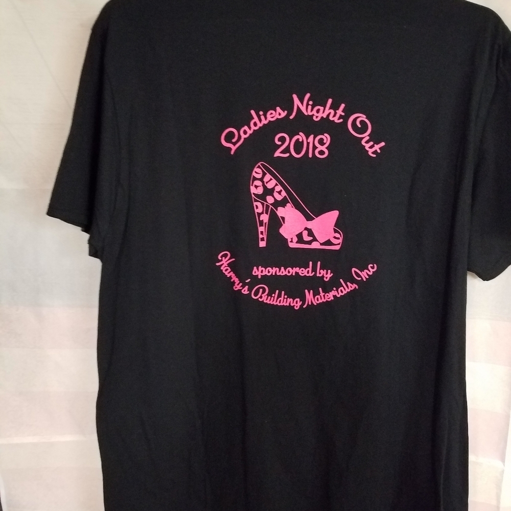 LNO Ladies Night Out XL Black & Pink Short Sleeve - Picture 4 of 5